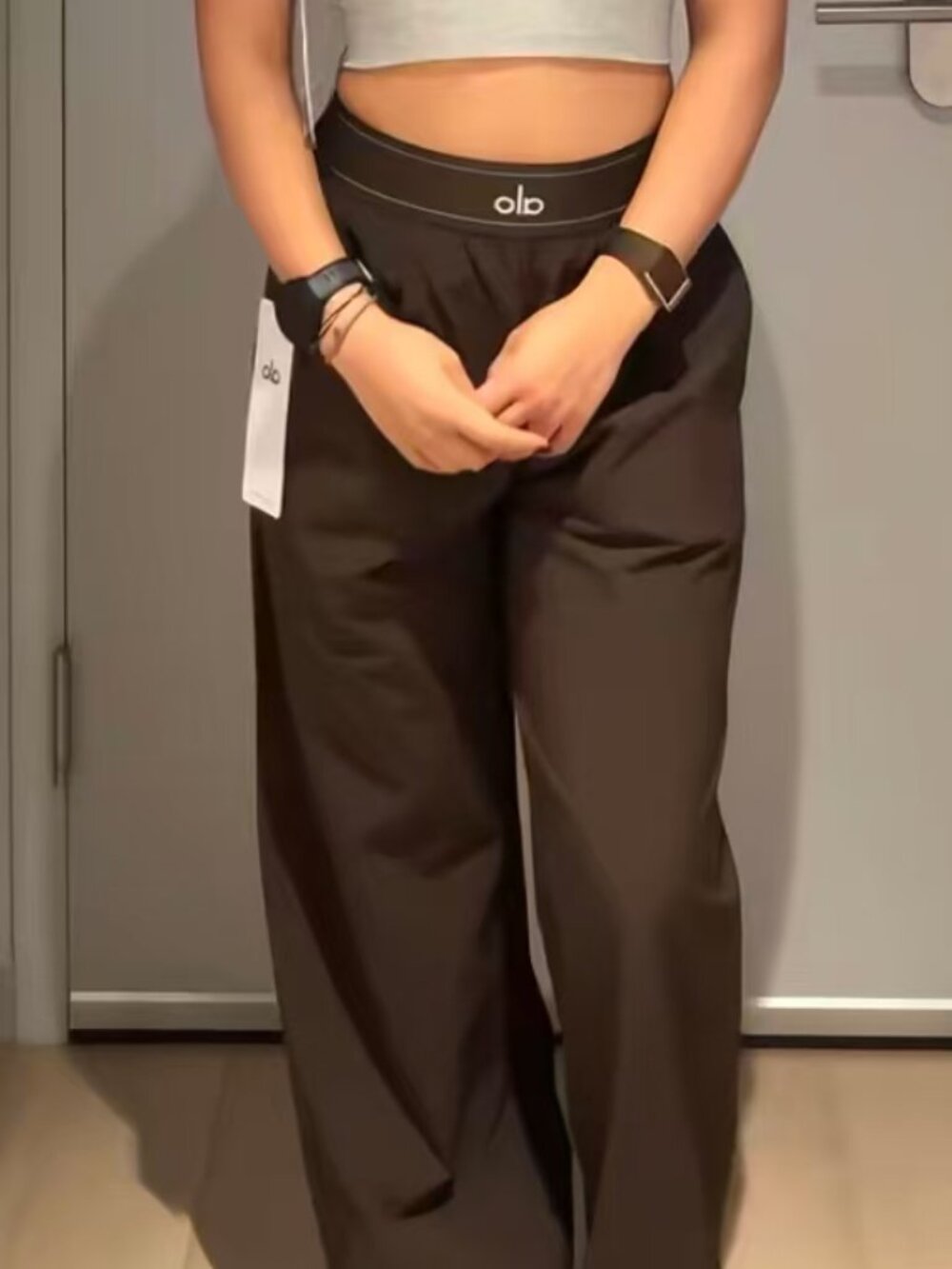 Brown Alo Yoga Suit Up Trouser(Regular)Wide Leg🦋 - Picture 9 of 9
